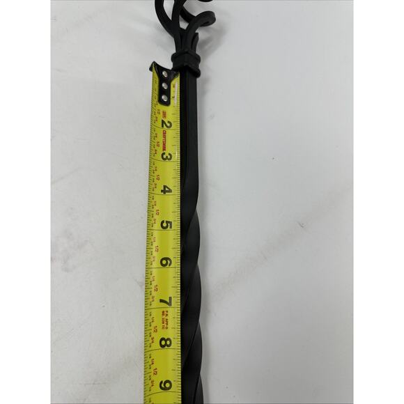 Lot Of 4 Black Wrought Iron Double Twist Basket Pin Top Balusters 44” x 1/2” {C5 - Picture 16 of 16